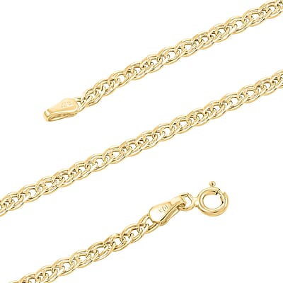 Intreccio Spirali Italian 10K Yellow Gold Chain Necklace 18 Inches 2.60 Grams
