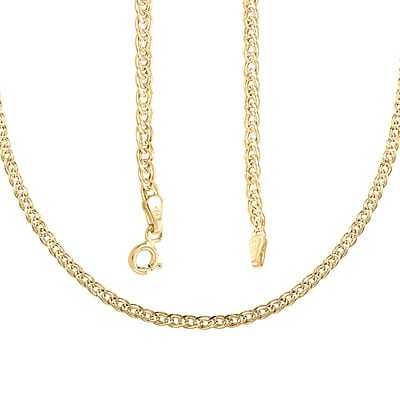 Intreccio Spirali Italian 10K Yellow Gold Chain Necklace 18 Inches 2.60 Grams