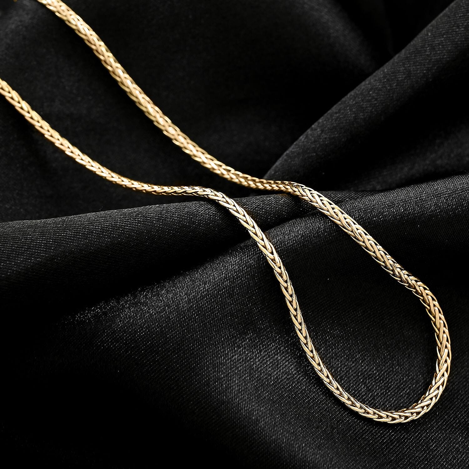 Spiga Italian 10K Yellow Gold 2mm Chain Necklace 18 Inches 3.0 Grams