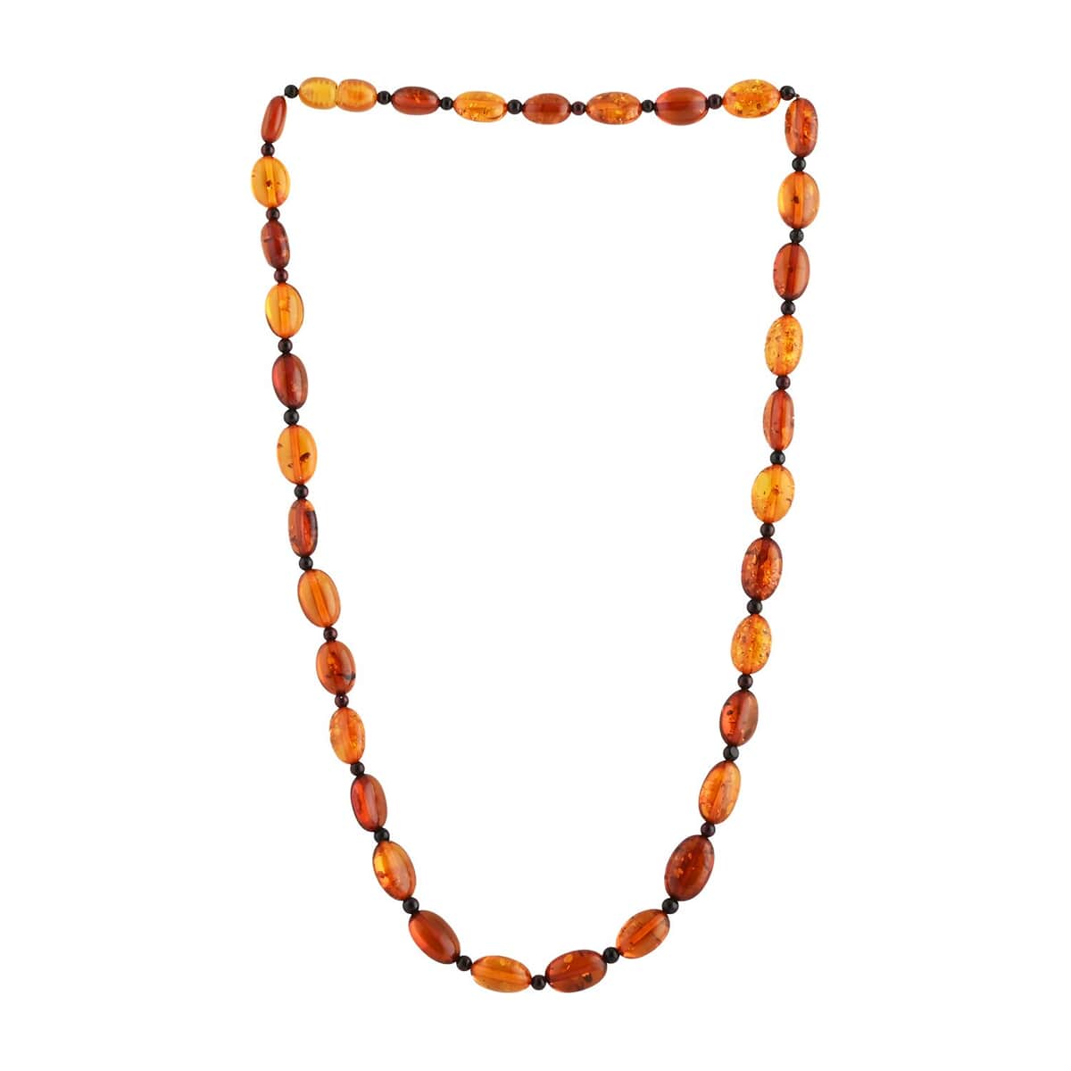 Buy Baltic Amber Necklace 20 Inches in Sterling Silver at ShopLC.