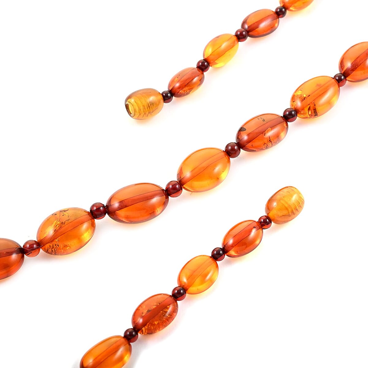 Baltic Amber Necklace 20 Inches in Sterling Silver image number 3