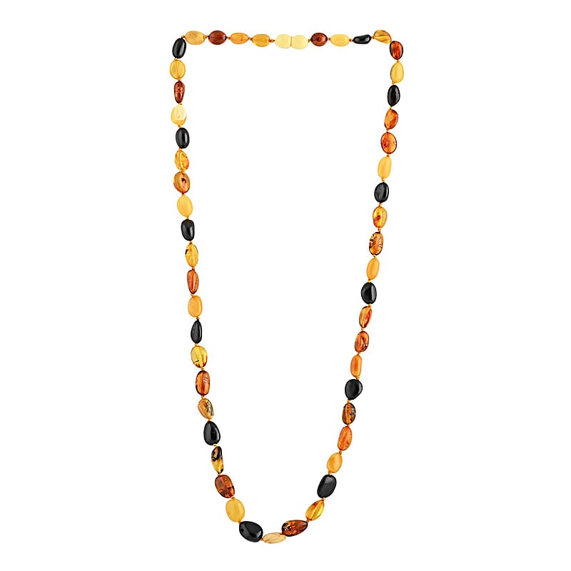 Baltic Multi Shades Amber Necklace 24 Inches