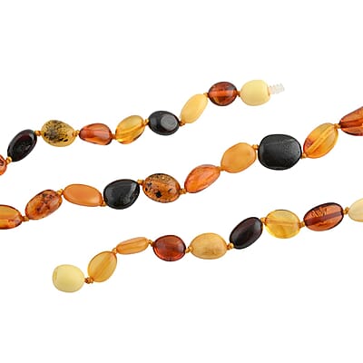 Baltic Multi Shades Amber Necklace 24 Inches