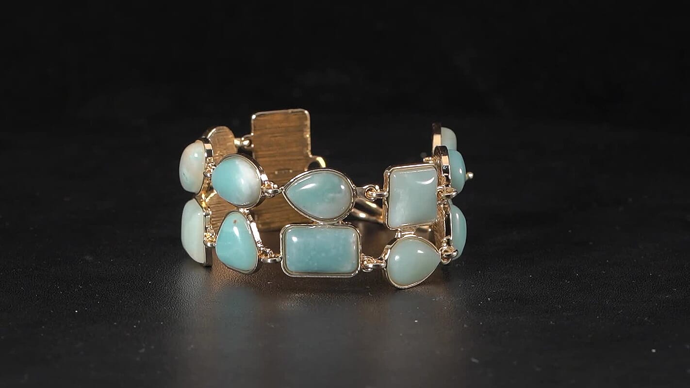 TLV Grey Zebra Jasper 2 Row Beaded Bracelet in Silvertone (7.00-8.75In) 125.00 ctw