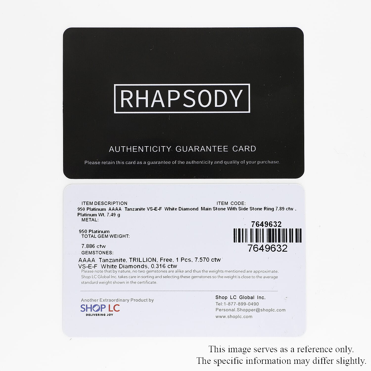 Rhapsody 950 Platinum AAAA Tanzanite and E-F VS2 Diamond Ring (Size 10.0) 6.70 Grams 7.90 ctw