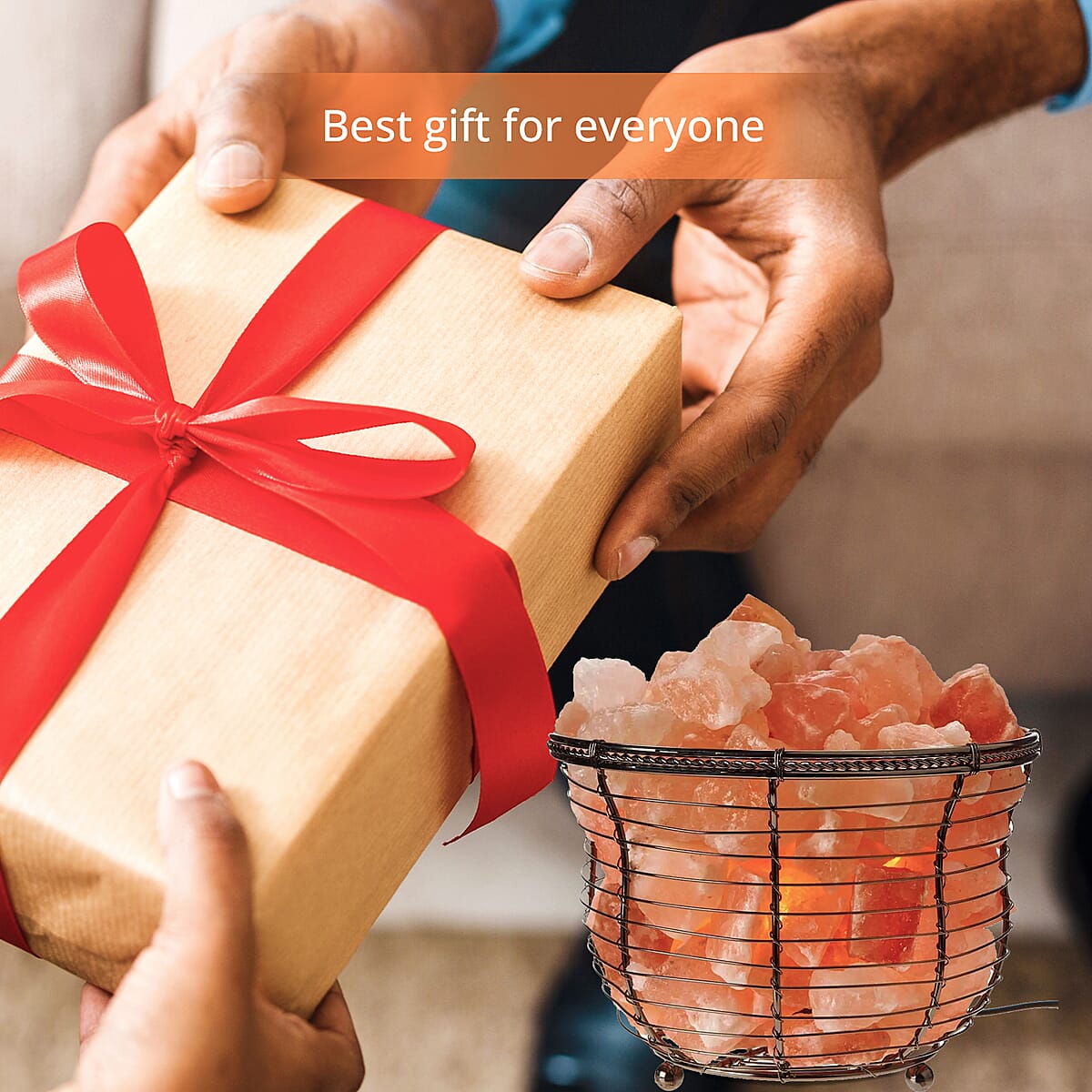 Pink Round Basket Lamp image number 3