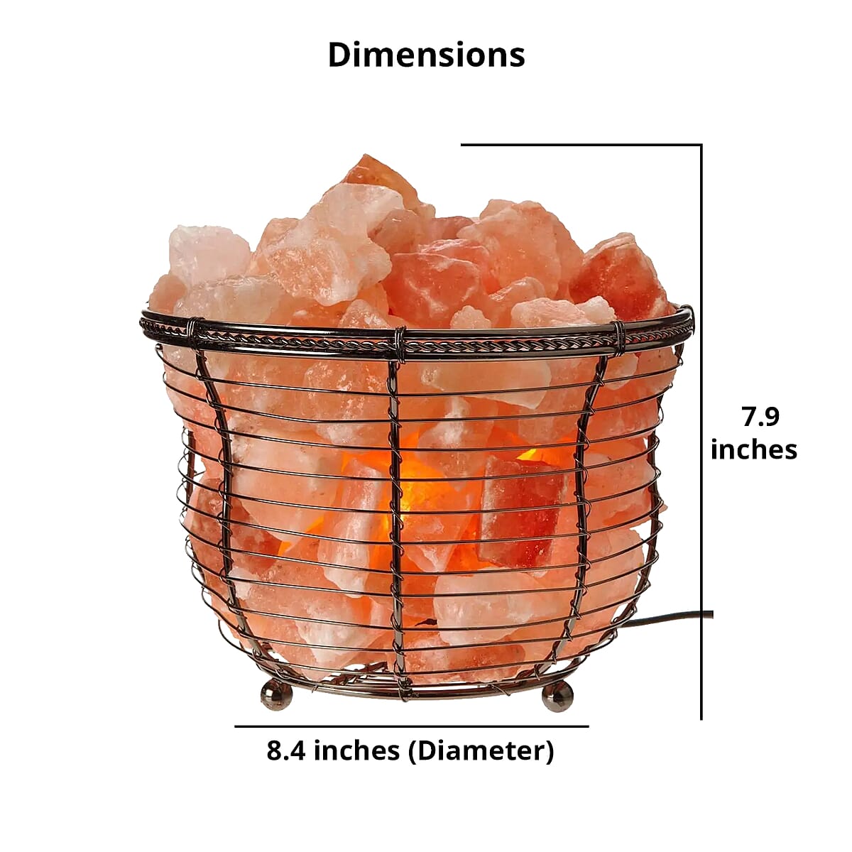 Pink Round Basket Lamp image number 5