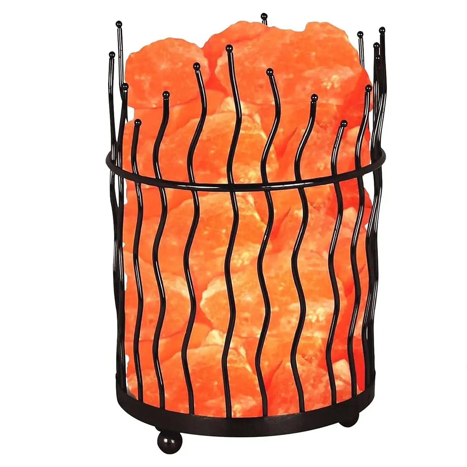Pink Pillar Basket Lamp