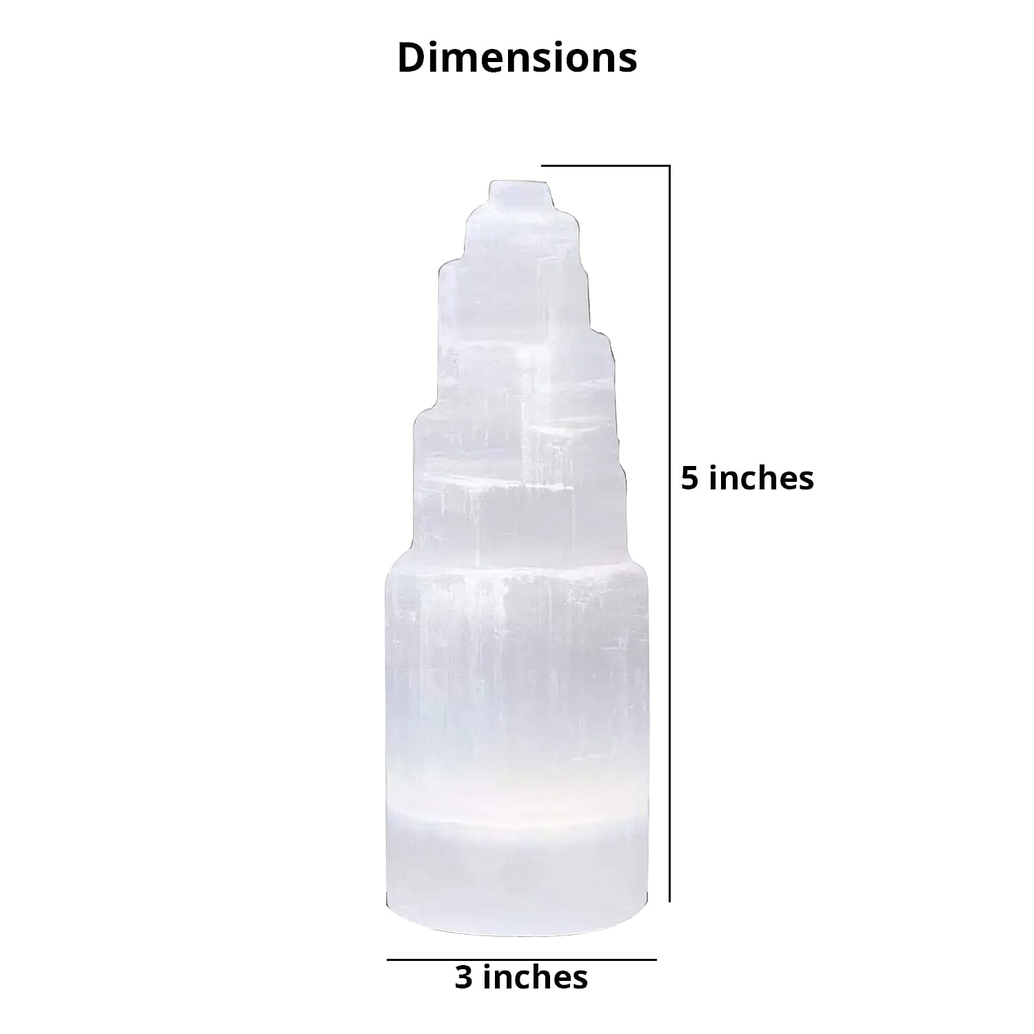 White Selenite Crystal Tower
