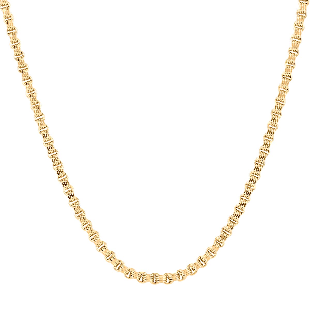 10K Yellow Gold 4mm Alexander Chain Necklace 18 Inches 12 Grams image number 3