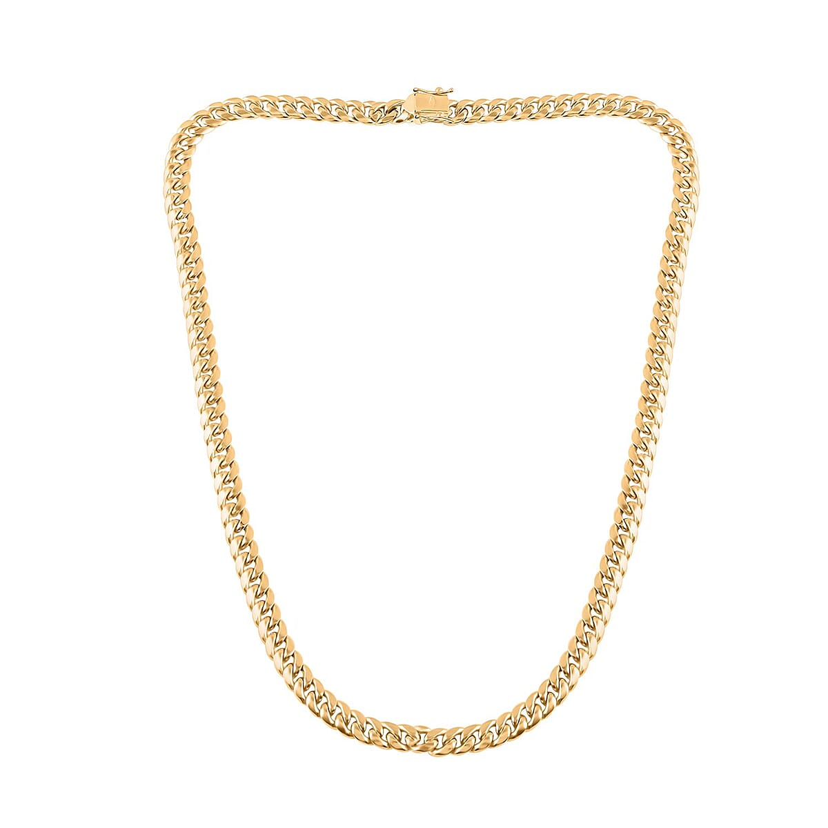 10K Yellow Gold 6.2mm Miami Cuban Chain Necklace 18 Inches 19 Grams image number 3