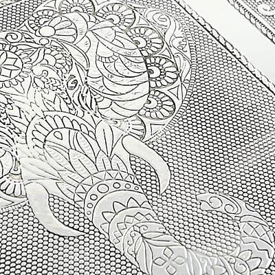 Handcrafted Aluminium Elephant Wisdom Embossed Jewelry Box