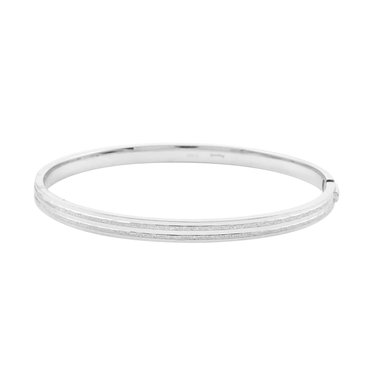 950 Platinum Bangle Bracelet (7.0 in) 24.30 Grams image number 0