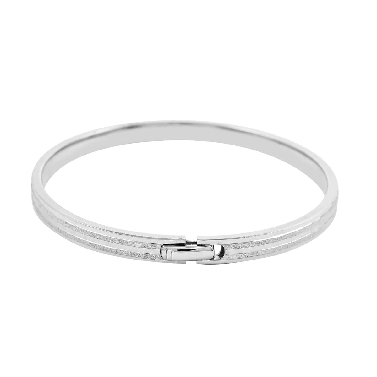 950 Platinum Bangle Bracelet (7.0 in) 24.30 Grams image number 3