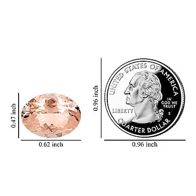 AAAA Marropino Morganite (Ovl 16x12 mm) 8.50 ctw