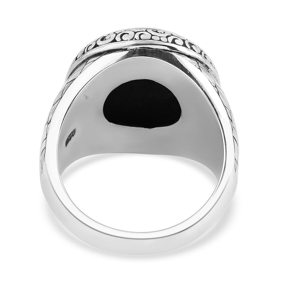 Bali Legacy Sterling Silver Men's Ring (Size 11.0) 12.20 Grams image number 4