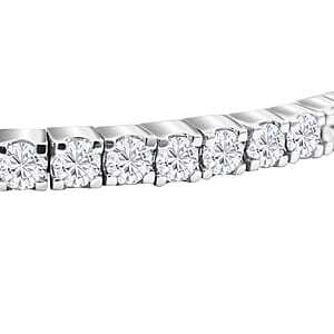 Moissanite Bracelet in Rhodium Over Sterling Silver (7.50 In) 5.60 ctw