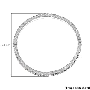 Moissanite Bracelet in Rhodium Over Sterling Silver (7.50 In) 5.60 ctw