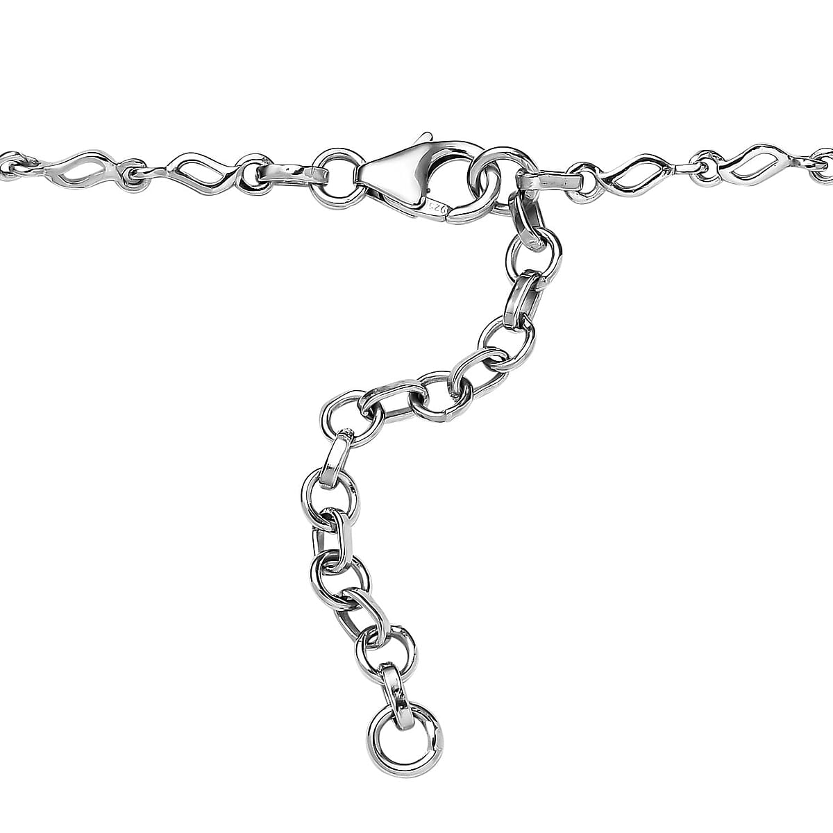 Mexican Cherry Fire Opal Necklace 18-20 Inches in Platinum Over Sterling Silver 4.10 ctw image number 4