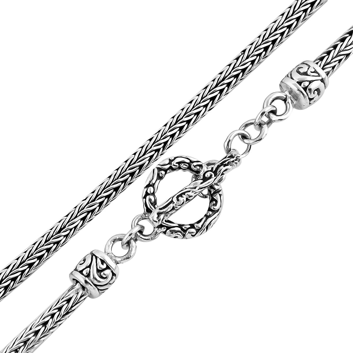 Doorbuster Bali Legacy Sterling Silver Tulang Naga Necklace (100 Inches) (87.35 g) image number 3