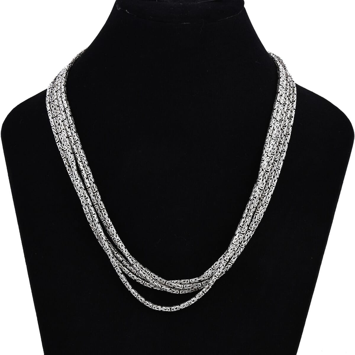 Bali Legacy Sterling Silver Borobudur Necklace 60 Inches 66.25 Grams image number 2
