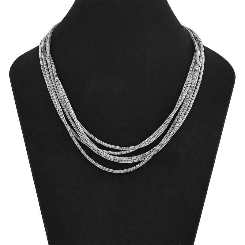 Bali Legacy Tulang Naga Necklace in Sterling Silver 29.30 Grams 36 Inches