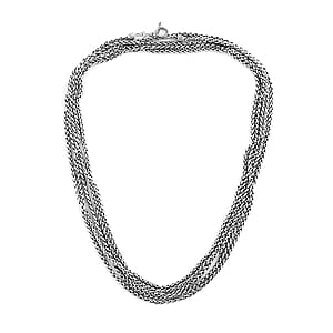 Bali Legacy Padian Necklace in Sterling Silver 31.60 Grams 36 Inches