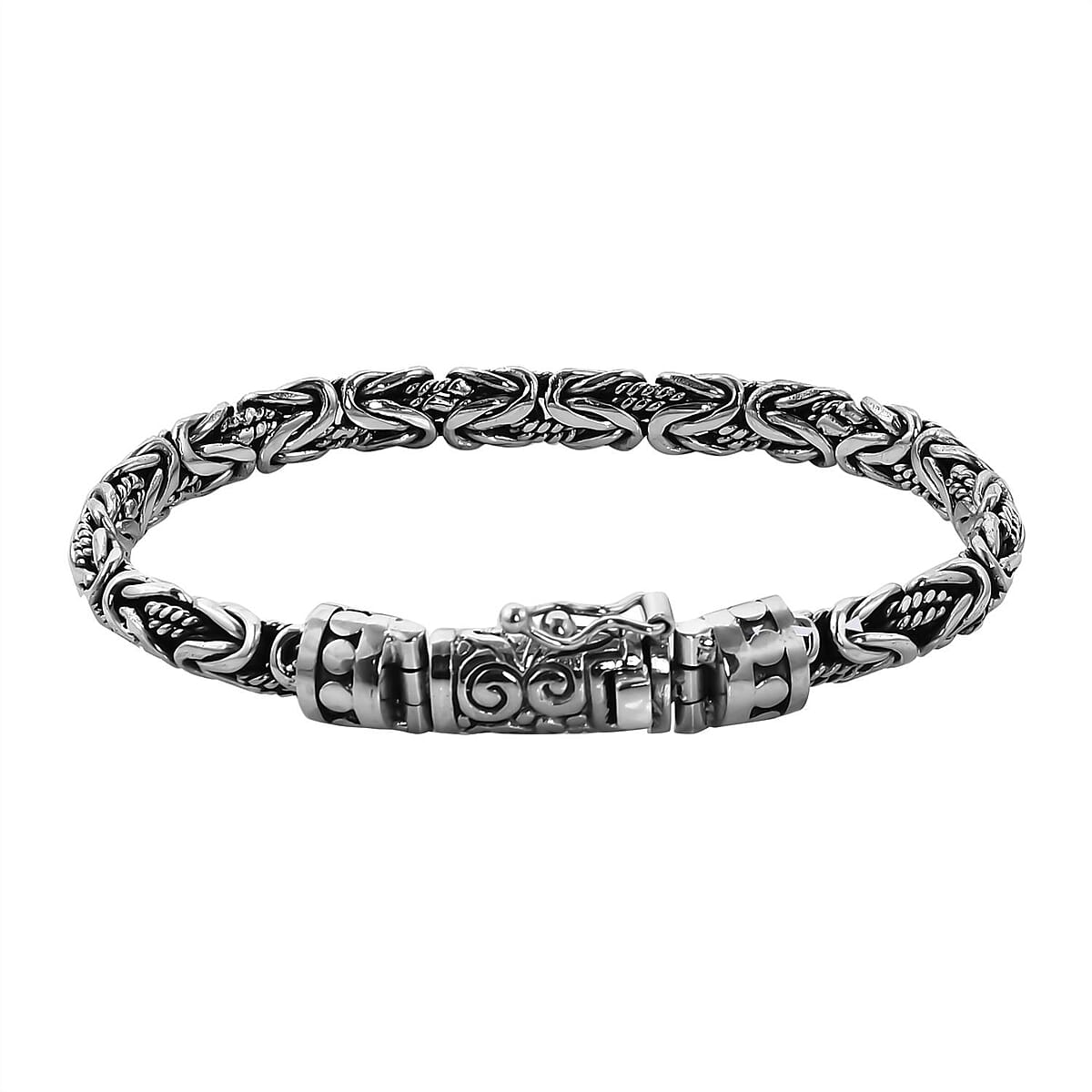 Bali Legacy Sterling Silver Borobudur Bracelet (7.25 In) 37.80 Grams image number 2