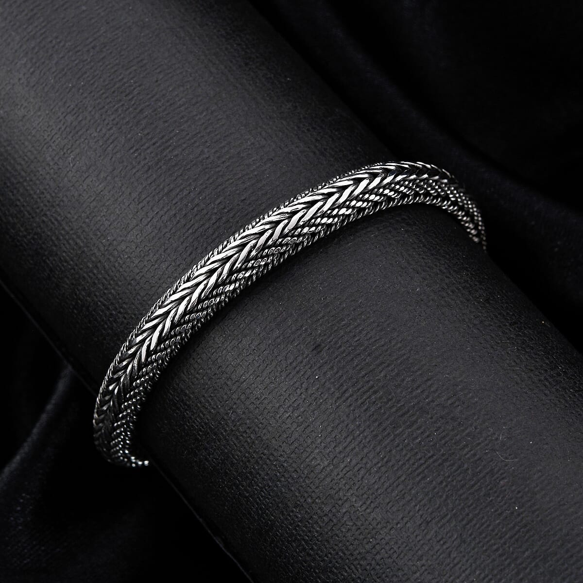 Bali Legacy Sterling Silver Tulang Naga Bracelet (7.25 In) 37 Grams image number 1