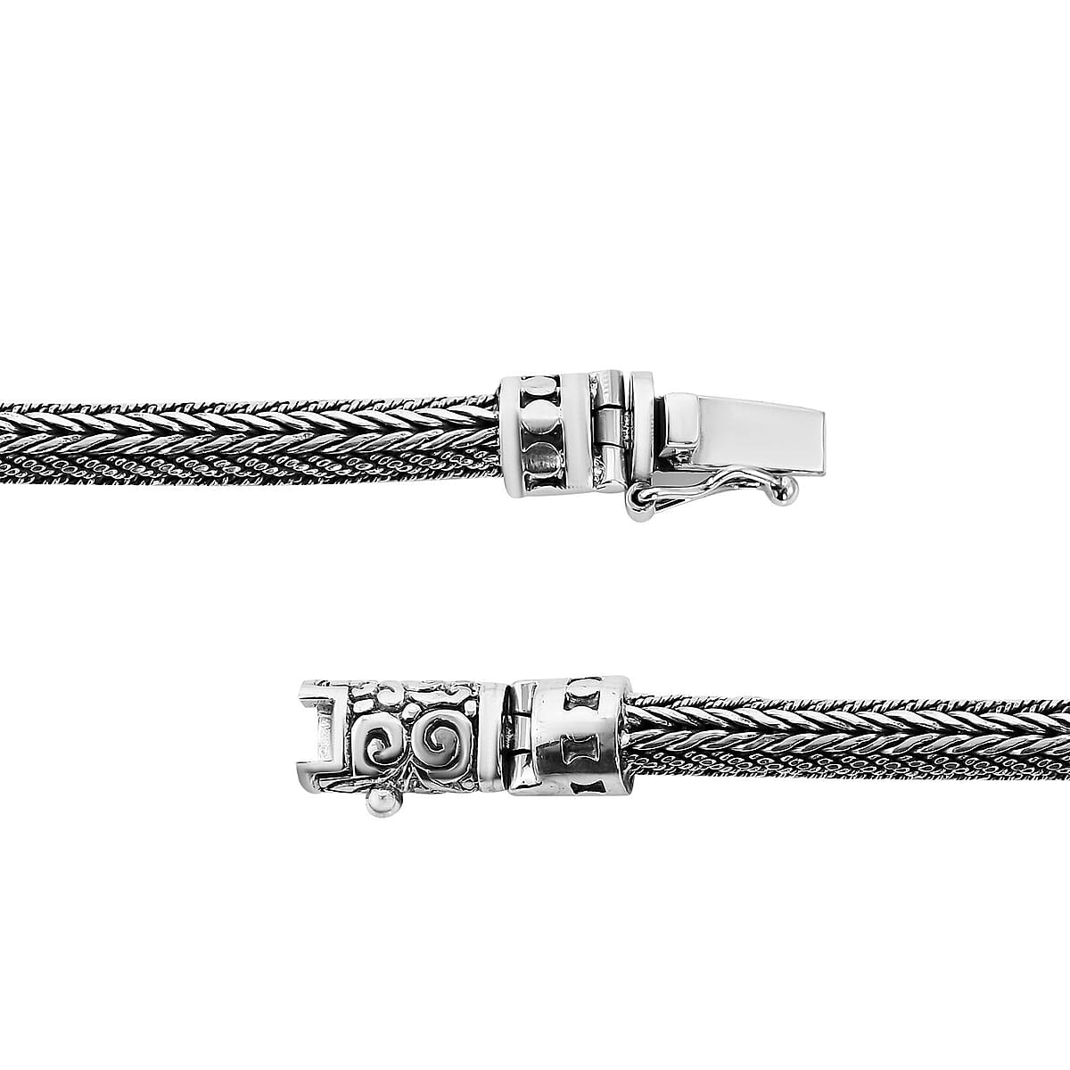 Bali Legacy Sterling Silver Tulang Naga Bracelet (7.25 In) 37 Grams image number 3