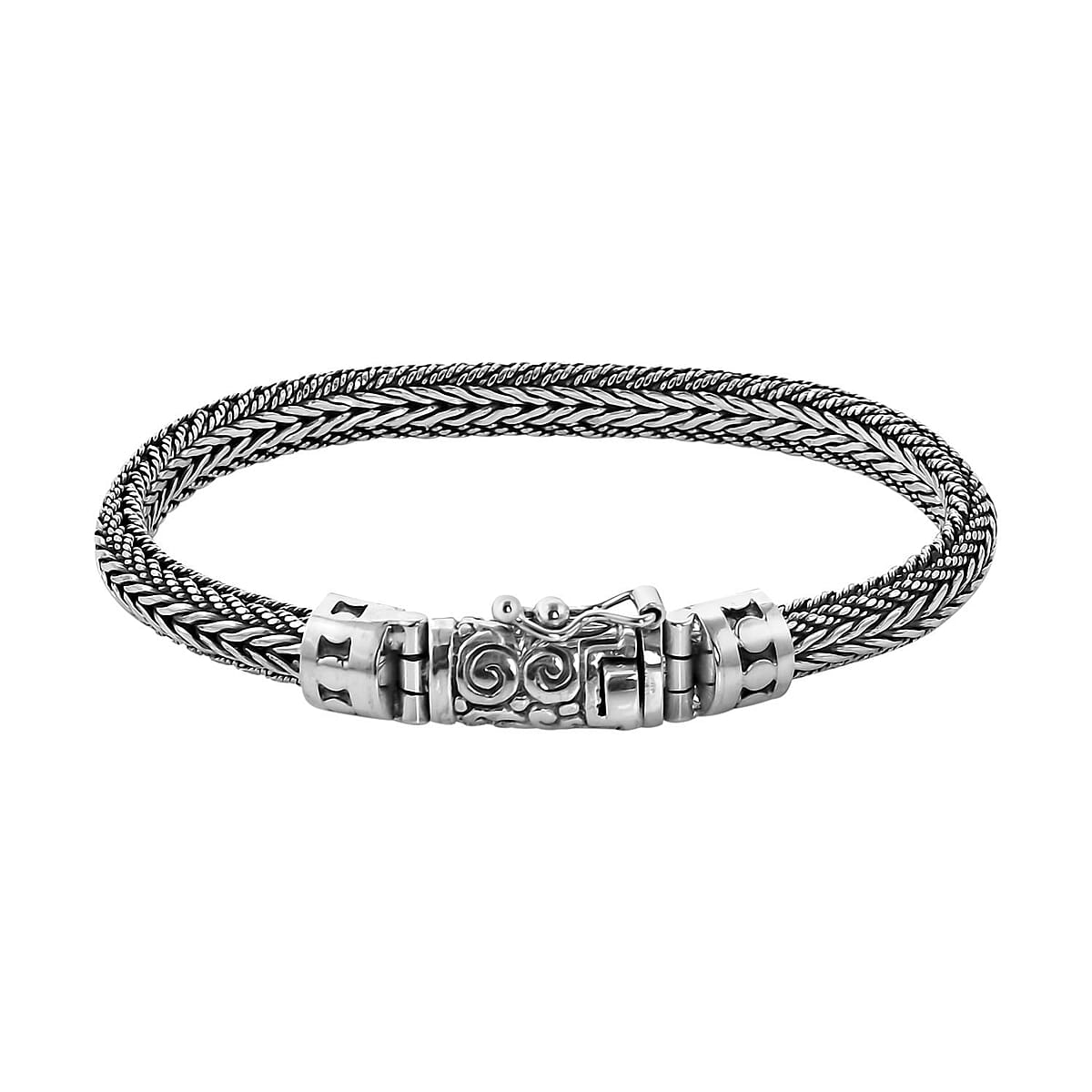 Bali Legacy Sterling Silver Tulang Naga Bracelet (7.25 In) 37 Grams image number 4