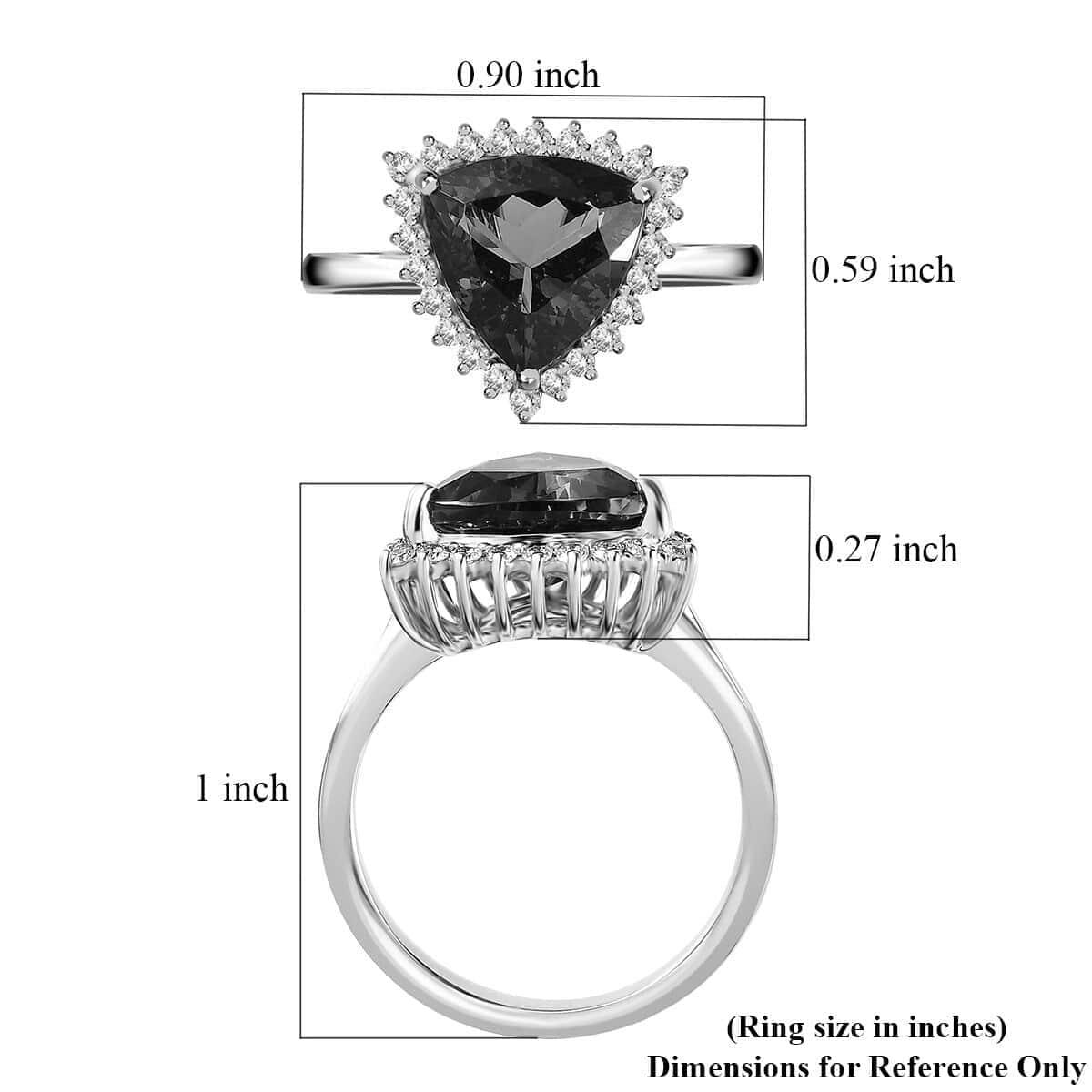 Rhapsody 950 Platinum AAAA Tanzanite and E-F VS2 Diamond Ring (Size 7.0) 6.40 Grams 4.15 ctw image number 5