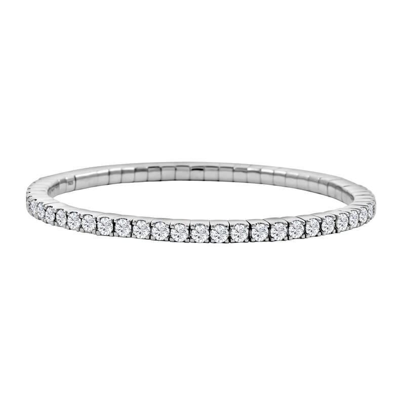Moissanite Bracelet in Rhodium Over Sterling Silver (7.50 In) 5.60 ctw
