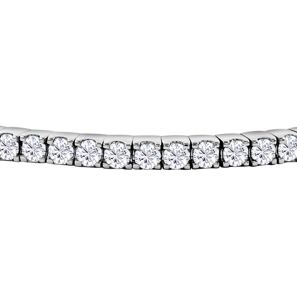 Moissanite Bracelet in Rhodium Over Sterling Silver (7.50 In) 5.60 ctw image number 2