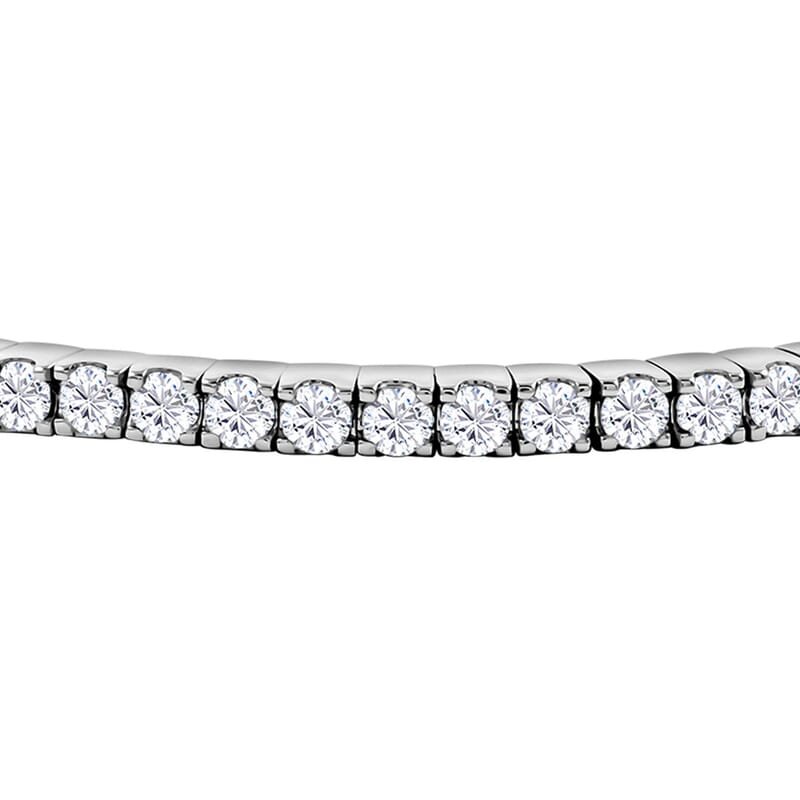Moissanite Bracelet in Rhodium Over Sterling Silver (7.50 In) 5.60 ctw