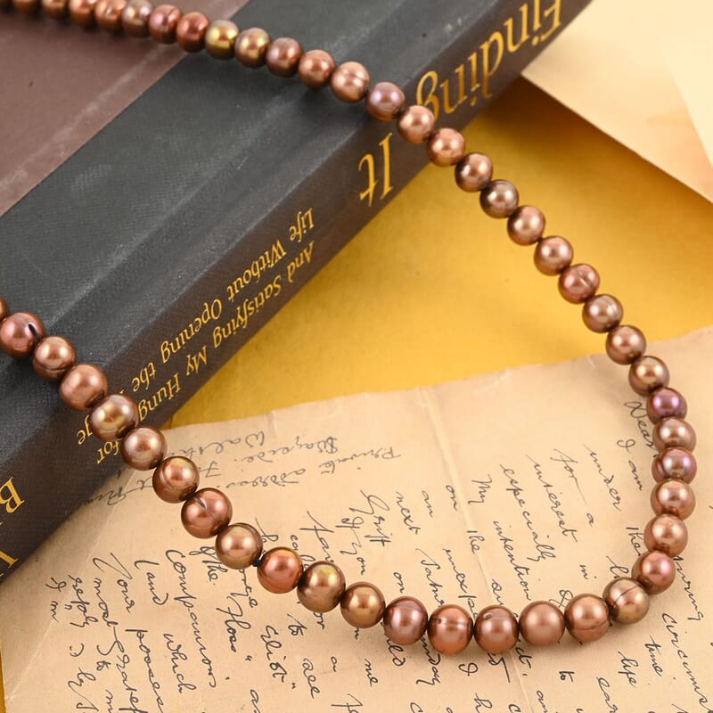 Freshwater Cultured Pearl Beaded Necklace 36 Inches