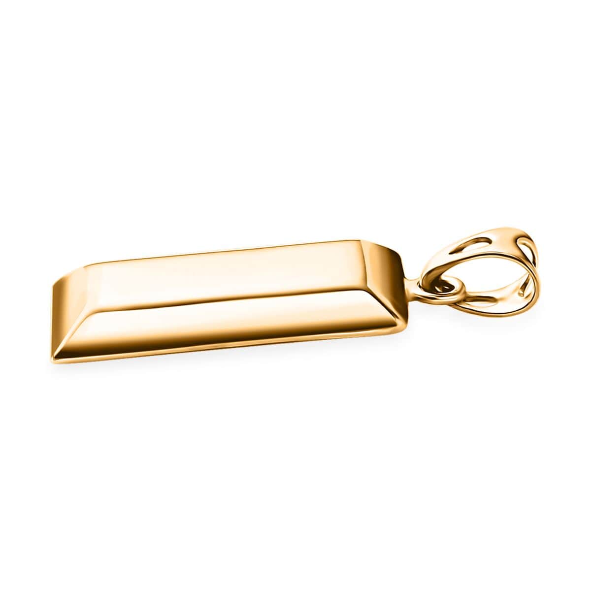 18K Yellow Gold Bar Pendant (1.50 g) image number 3