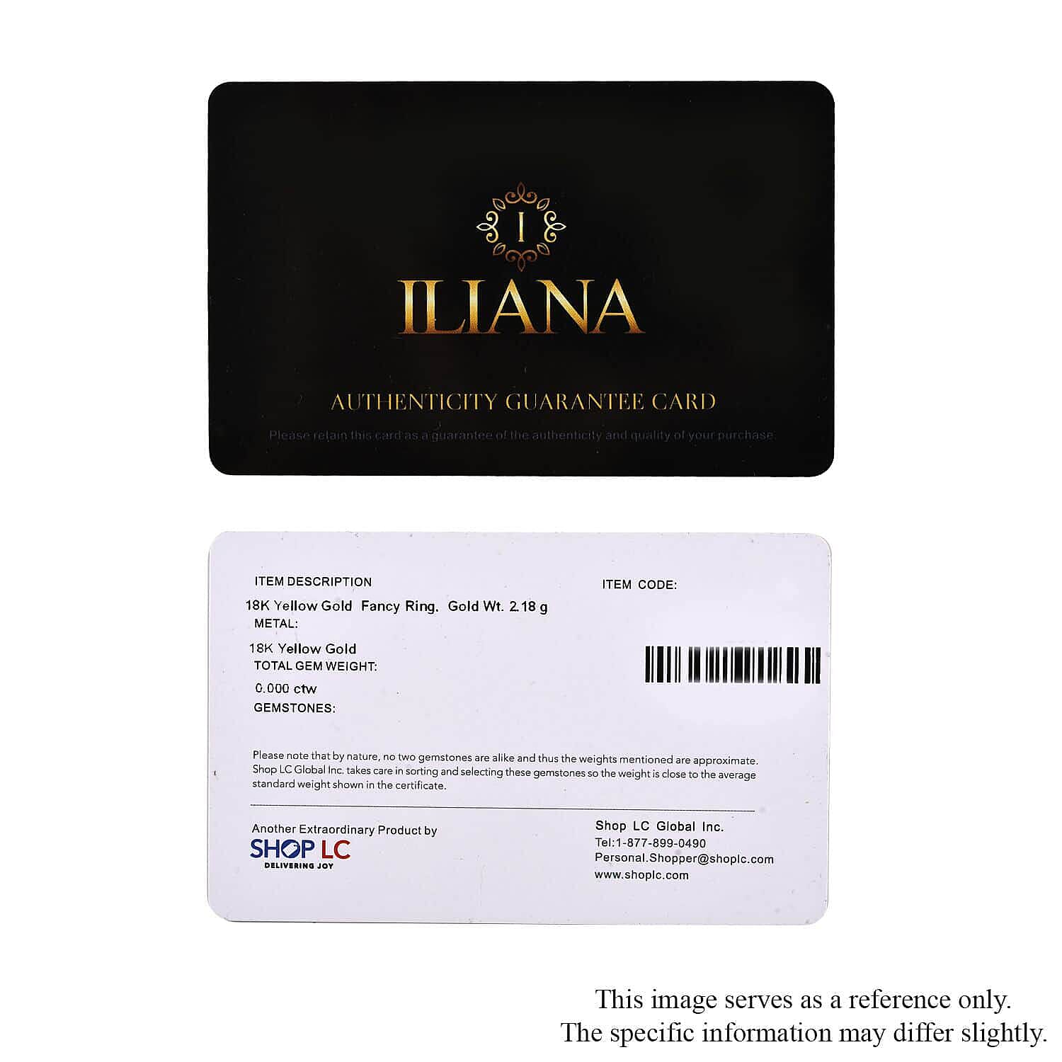 Iliana 18K Yellow Gold Bar Ring (Size 10.0) 2.50 Grams
