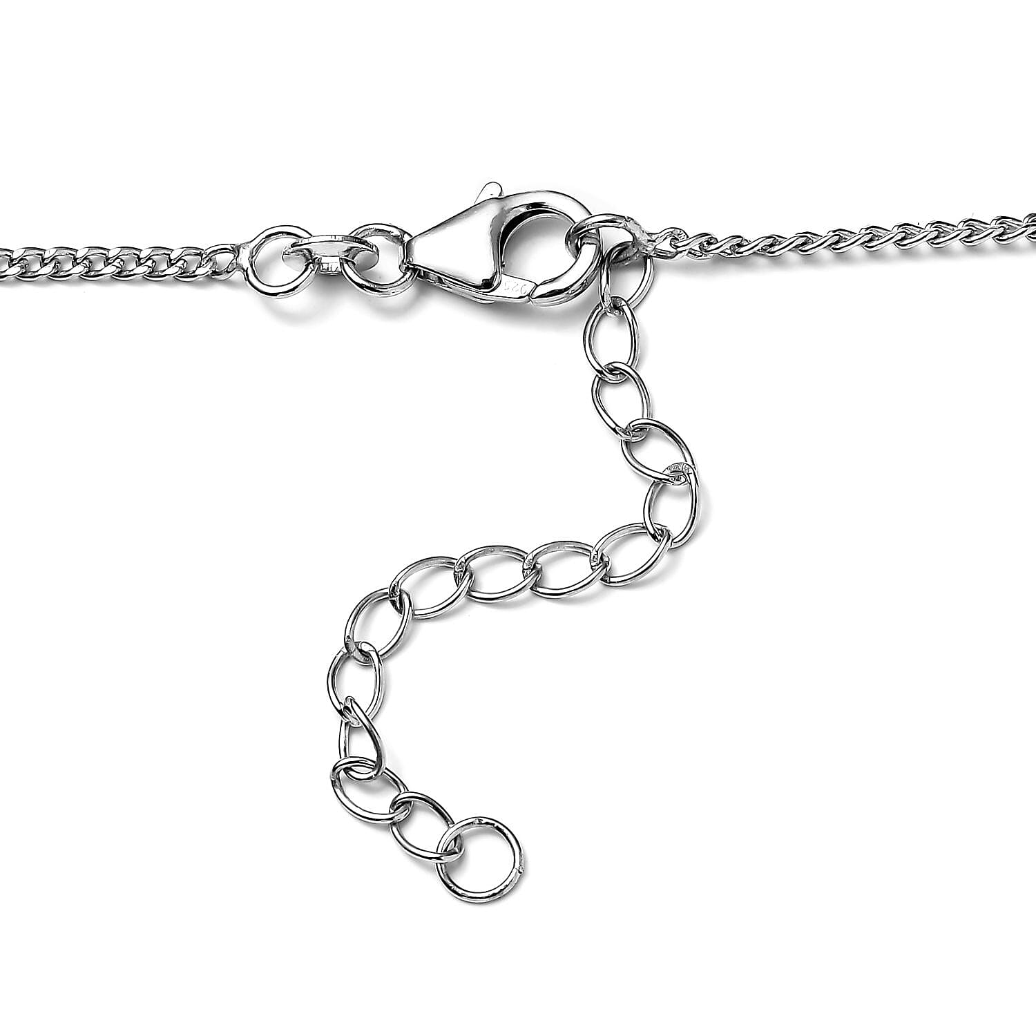 Multi-Tourmaline and White Zircon Necklace 18-20 Inches in Platinum Over Sterling Silver 12.40 ctw