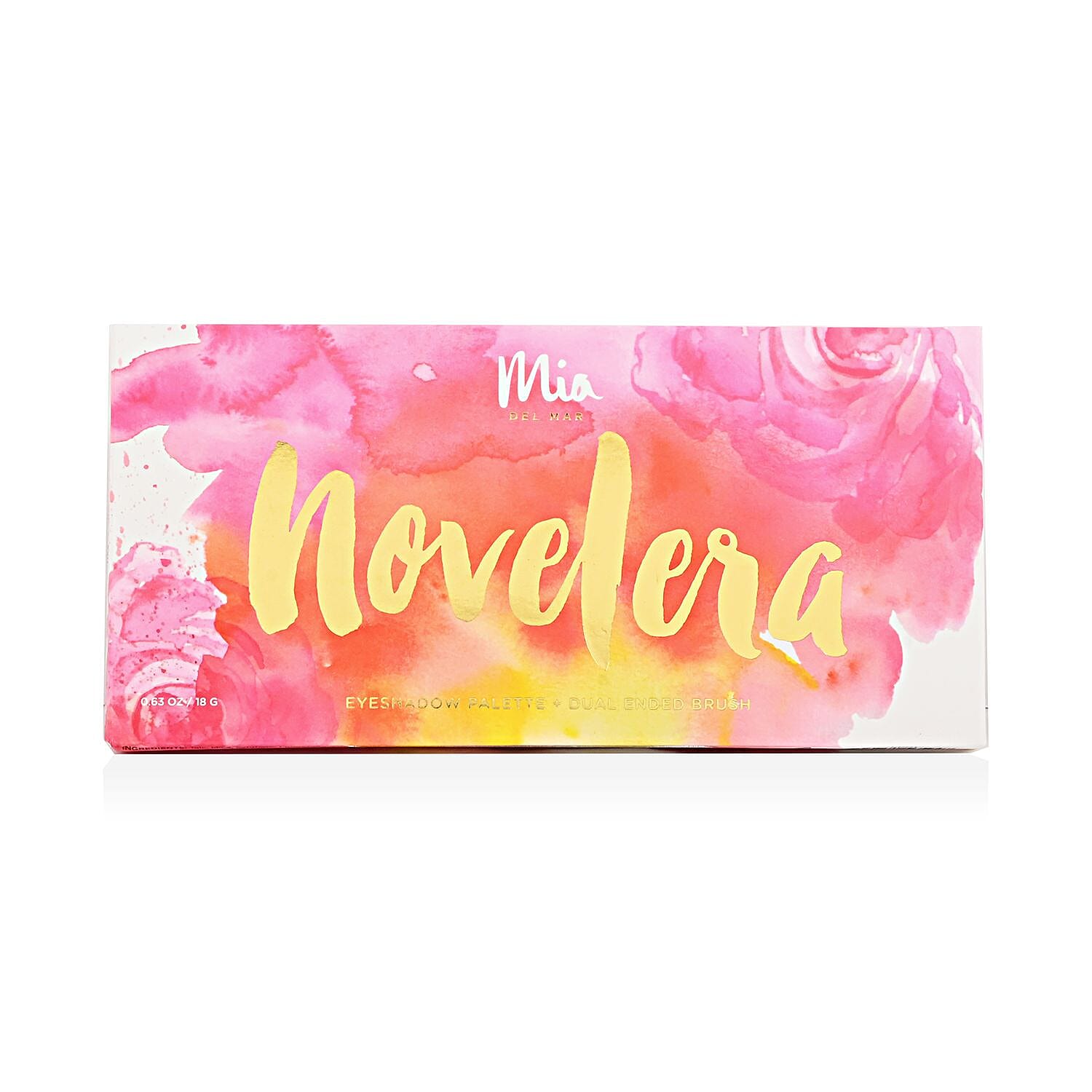 Closeout MIA DEL MAR Novelera Vegan Eyeshadow Palette with Dual Ended Brush