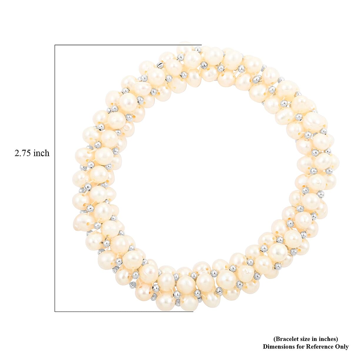 Freshwater Pearl Stretch Bracelet image number 3