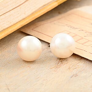 Freshwater Pearl Earrings in Sterling Silver