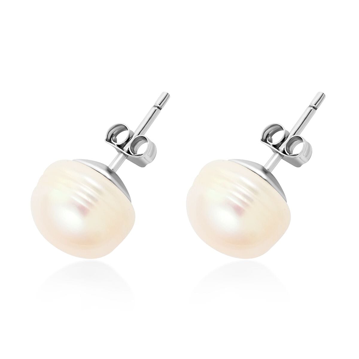 Freshwater Pearl Earrings in Sterling Silver