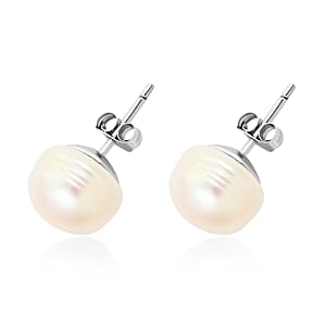 Freshwater Pearl Earrings in Sterling Silver