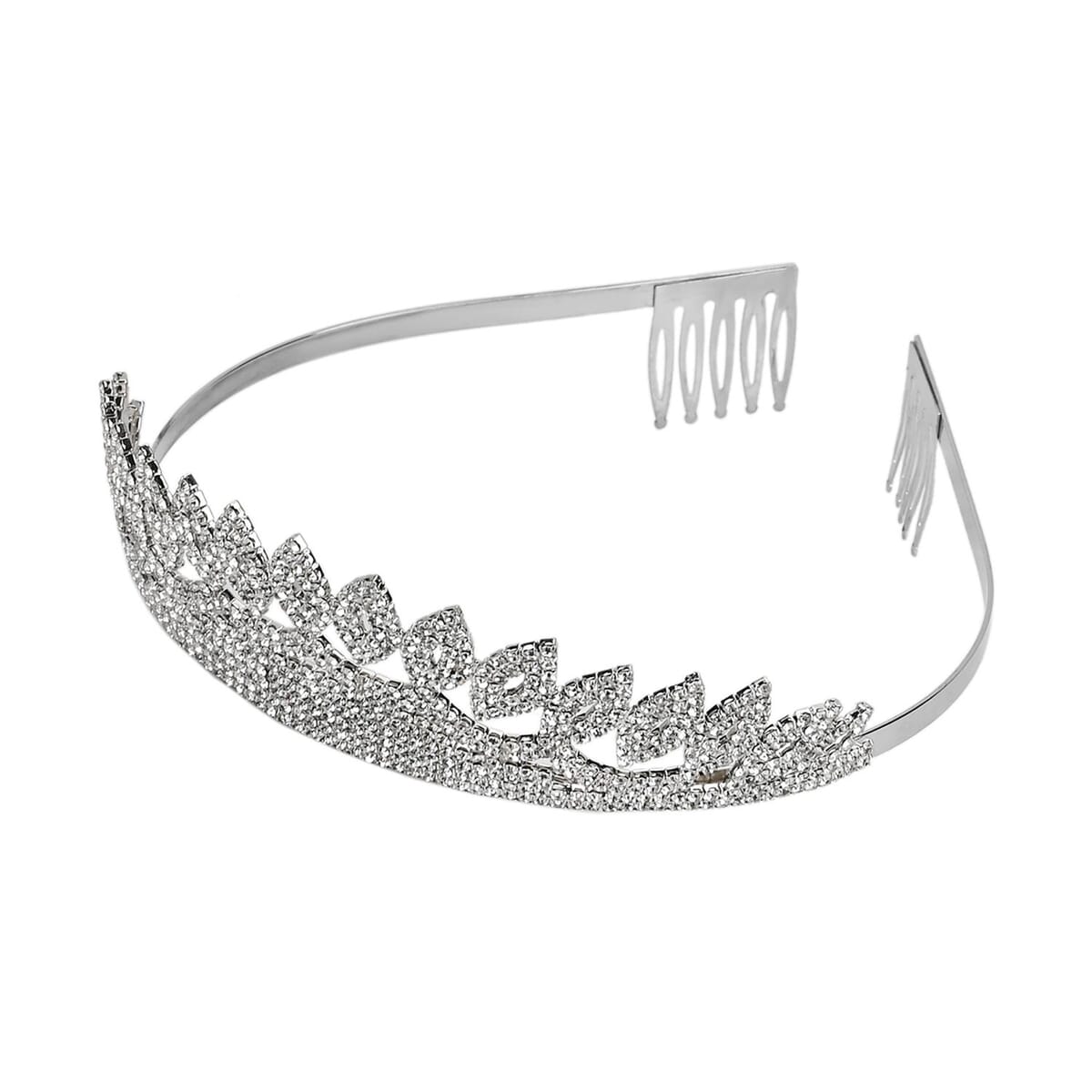 Austrian Crystal Tiara in Silvertone image number 0