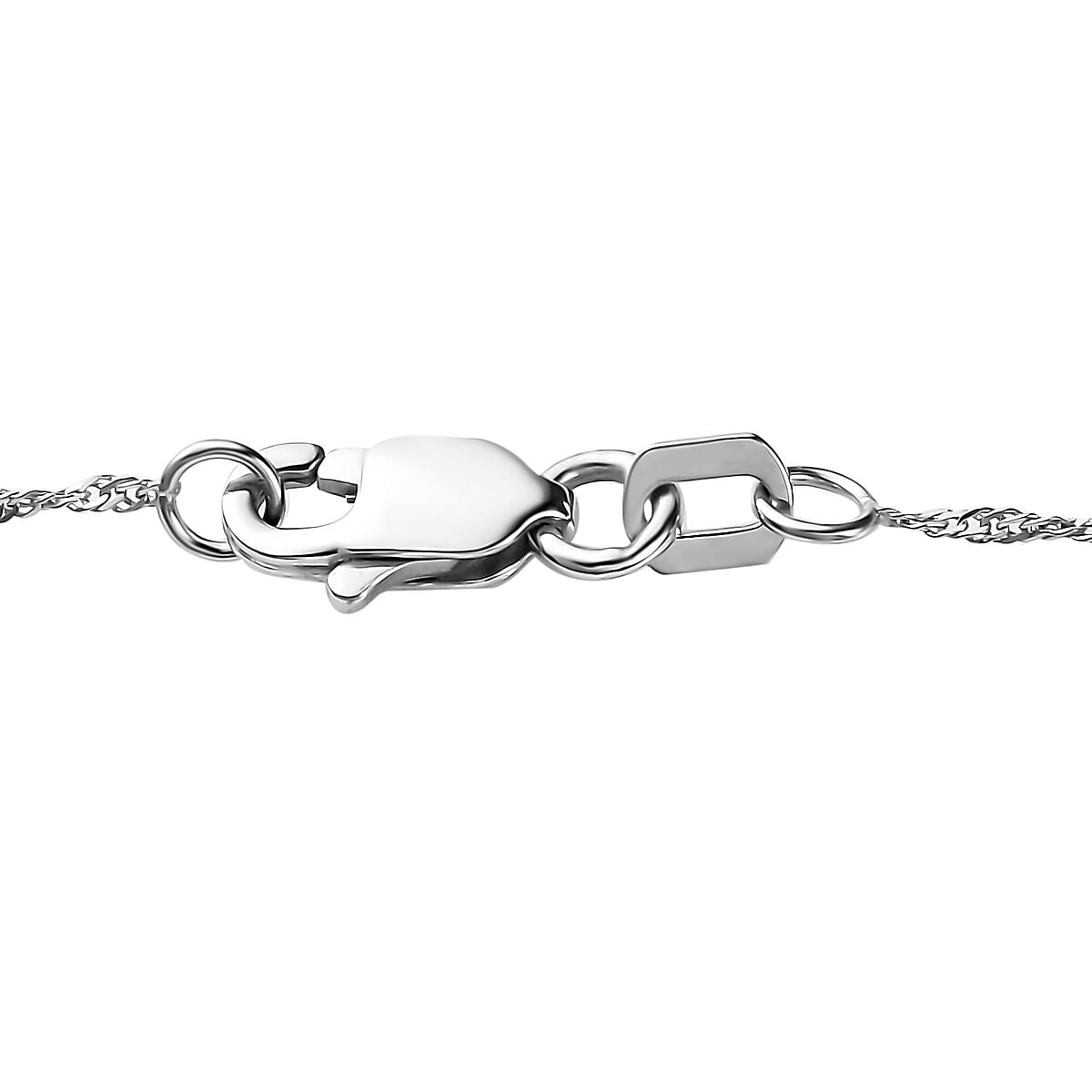 SGL Certified Luxoro 10K White Gold Diamond G-H I2 Accent Necklace 18 Inches 0.05 ctw image number 5