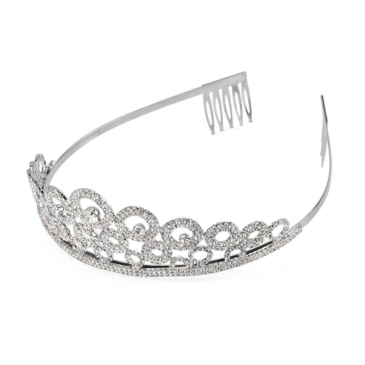 Austrian Crystal Tiara in Silvertone image number 0