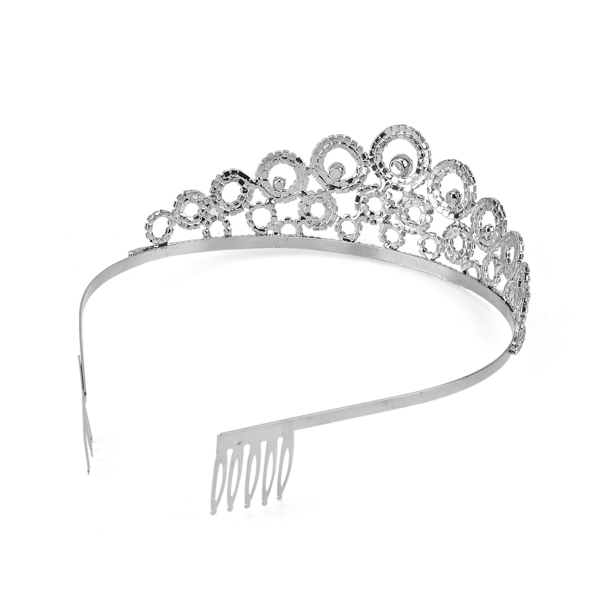 Austrian Crystal Tiara in Silvertone image number 2