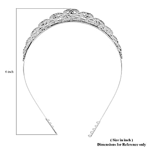 Austrian Crystal Tiara in Silvertone