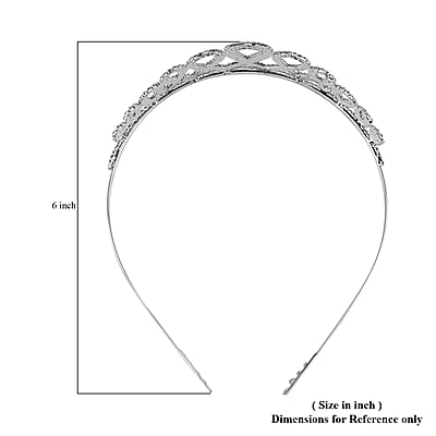 Austrian Crystal Tiara in Silvertone